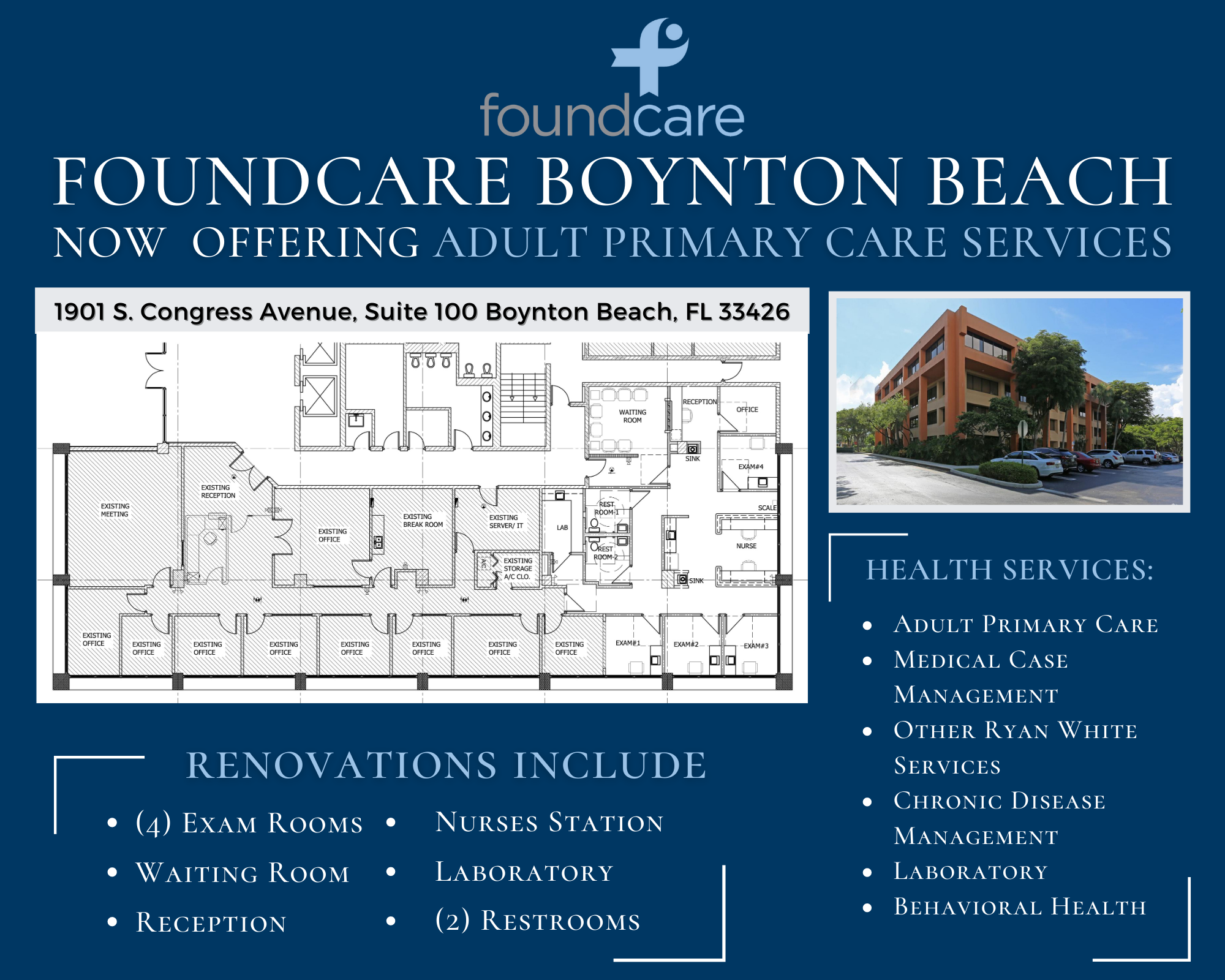 FoundCare Expands Adult Primary Care Services at Newly Renovated Site